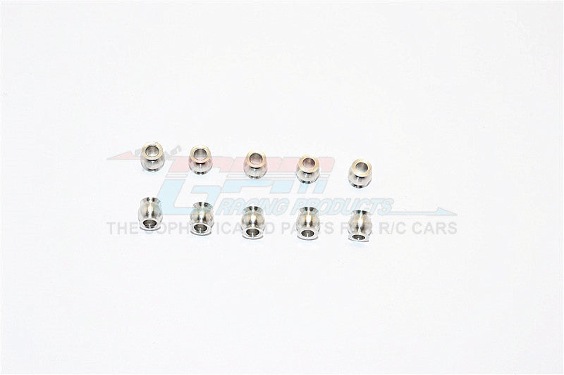 Aluminum 5.8mm Balls Of 3mm Hole And 6.0mm Long - 10Pcs Silver