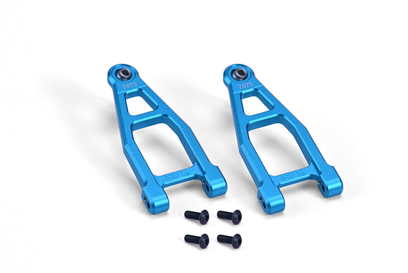 Aluminum 7075 Front Upper Suspension Arms For Tamiya 1:10 R/C 58719 BBX BB-01 Upgrade Parts - Sky Blue