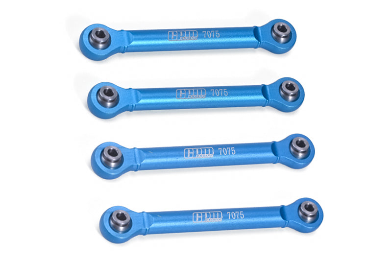 Aluminum 7075 Rear Swing Arm Pull Rod For Tamiya 1:10 R/C 58719 BBX BB-01 Upgrade Parts - Sky Blue