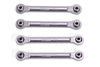 Aluminum 7075 Rear Swing Arm Pull Rod For Tamiya 1:10 R/C 58719 BBX BB-01 Upgrade Parts - Silver