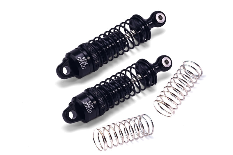 Aluminum 7075 Front Adjustable Spring Damper 70mm For Tamiya 1:10 R/C 58719 BBX BB-01 Upgrade Parts - Black