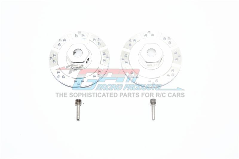 Losi 1/10 Baja Rey 4WD Desert Truck (LOS03008) Aluminum +1.5mm Hex With Brake Disk With Silver Lining - 1Pr Set Silver