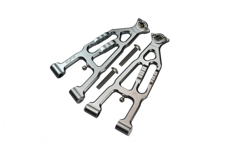 Losi 1/10 Baja Rey 4WD Desert Truck (LOS03008) Aluminum Front Lower Suspension Arm - 1 Pair Set Gray Silver