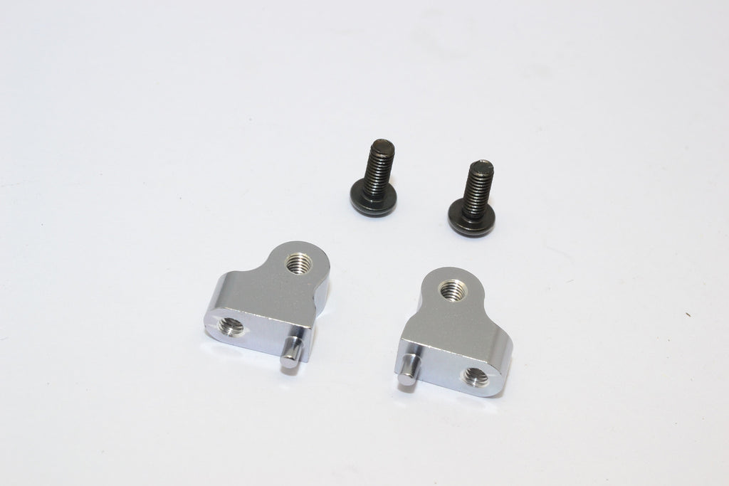 Tamiya CC01 Aluminum Mount Use For Front Damper - 2Pcs Set Gray Silver