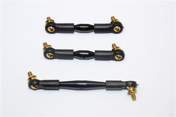 Tamiya CC01 Aluminum Tie Rod For Servo & Steering - 3Pcs Set Black
