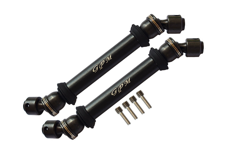 Axial Capra 1.9 Unlimited Trail Buggy Steel+Aluminium Front+ Rear CVD Drive Shaft - 2Pc Set Black