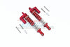 Axial Capra 1.9 Unlimited Trail Buggy Aluminum Front Or Rear L-Shape Piggy Back Spring Dampers 100mm - 2Pc Set Red