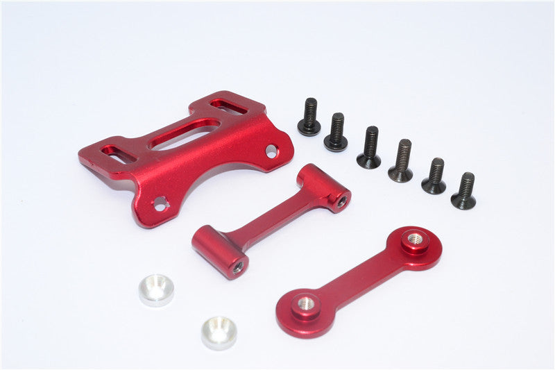 Tamiya DT-03 Aluminum Adjustable Wing Mount - 1 Set Red