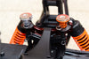 Team Magic E6 III HX Aluminum Front & Rear Magnetic Body Mount - 1 Set Orange