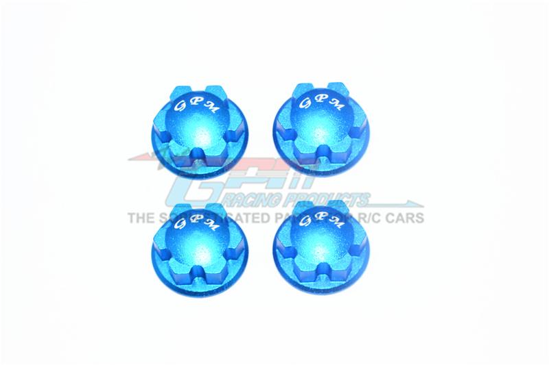 Traxxas E-Revo 2.0 VXL Brushless (86086-4) Aluminum Wheel Lock - 4Pc Set Blue