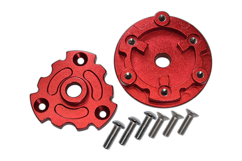 Aluminum Trasmission Cush Drive Housing For Traxxas 1:10 E-Revo 2.0 VXL Brushless 86086-4 / 1:5 X Maxx 8S Monster Truck 77086-4 - 1 Set Red