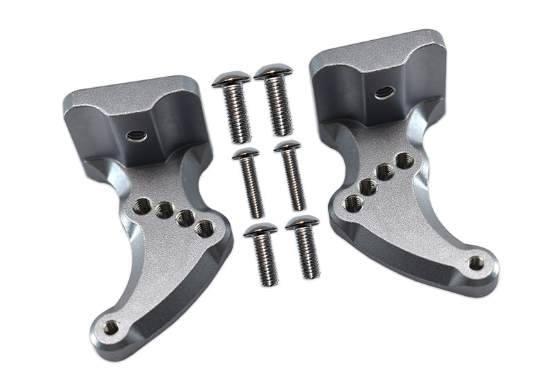 Traxxas E-Revo 2.0 VXL Brushless (86086-4) Aluminum Rear Wing Mount - 2Pc Set Gray Silver