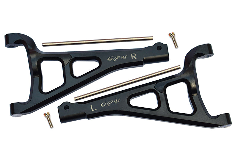 Traxxas E-Revo 2.0 VXL Brushless (86086-4) Aluminum Front Upper Suspension Arm - 1Pr Set Black