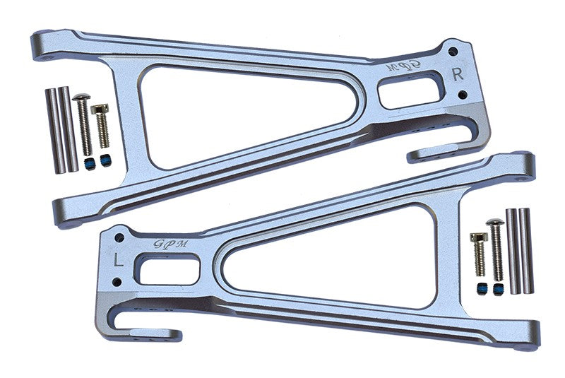 Traxxas E-Revo 2.0 VXL Brushless (86086-4) Aluminum Rear Lower Suspension Arm - 1Pr Set Silver