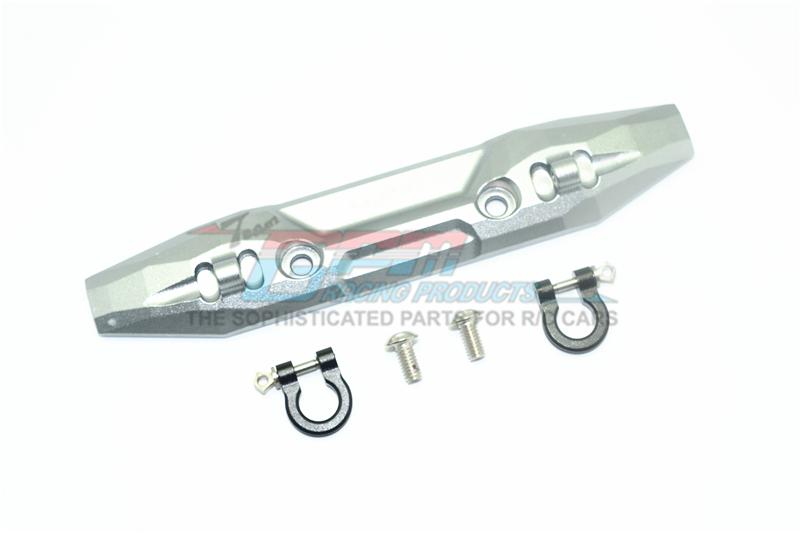 Traxxas E-Revo 2.0 VXL Brushless (86086-4) Aluminum Front Bumper With D-Rings - 1 Set Gray Silver