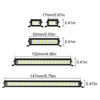 RC Car Bright Light Bar 147mm for 1/10 RC Crawler Car Axial SCX10 90046 Traxxas TRX-4 TAMIYA CC01 D90 Redcat - 1Pc Set