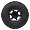 1.55 Beadlock Plastic Wheel Rim Tires for RC Crawler Car Axial AX90069 D90 TF2 Tamiya CC01 LC70 MST JIMNY - 4Pc Set Black