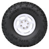 1.55 Beadlock Plastic Wheel Rim Tires for RC Crawler Car Axial AX90069 D90 TF2 Tamiya CC01 LC70 MST JIMNY - 4Pc Set White