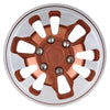 Metal 1.9" Beadlock Wheel Rim 9-Spokes for 1/10 RC Crawler Traxxas TRX4 Axial SCX10 90046 AXI03007 Redcat Gen8 - 4Pc Brown