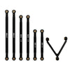 Aluminum Chassis Links Set for 1/24 RC Crawler Car LWB 133.5mm Axial SCX24 Deadbolt AXI90081 Upgrade Parts - Black