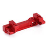 Aluminum Alloy Front & Rear Bumper Mount Servo Stand For 1/10 RC Crawler Traxxas TRX4 TRX-4 8237 Upgrade Parts - 2Pc Set Red