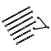 Aluminum Chassis Links Set for 1/24 RC Crawler Car LWB 133.5mm Axial SCX24 Deadbolt AXI90081 Upgrade Parts - Black