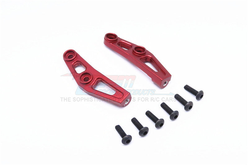 Vaterra K5 Blazer Ascender Aluminum Front Bumper Mount - 2Pcs Set Red