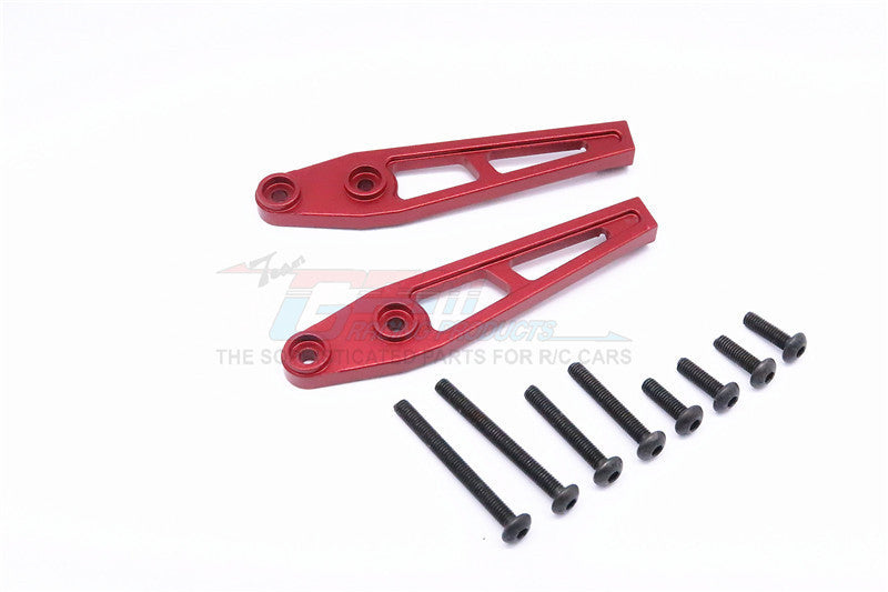 Vaterra K5 Blazer Ascender Aluminum Rear Bumper Mount - 2Pcs Set Red