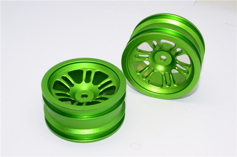 Vaterra K5 Blazer Ascender Aluminum Front/Rear 6 Poles Rims - 1Pr Green