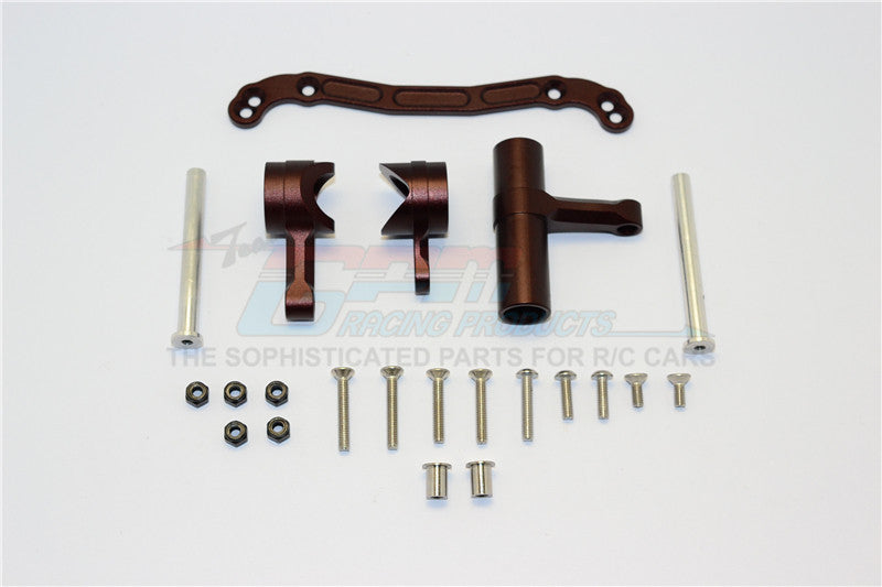 Thunder Tiger Truck K-ROCK MT4-G5 Aluminum Steering Assembly - 1 Set Brown