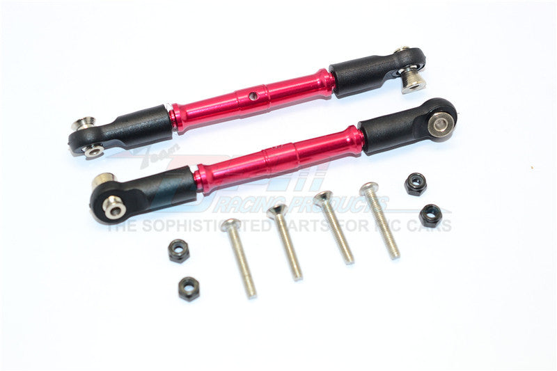 Thunder Tiger Truck K-ROCK MT4-G5 Aluminum Front Turnbuckles - 1Pr Set Red