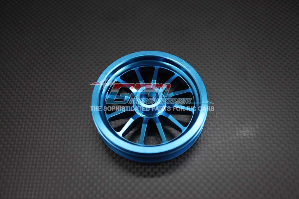 Kyosho Motorcycle NSR500 Aluminum Rear Wheel Flat (12H) - 1Pc Blue