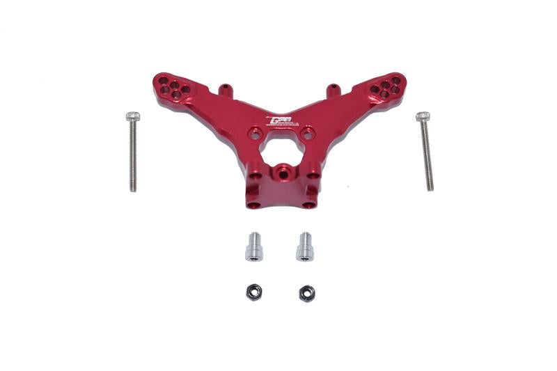 Losi 1/18 Mini-T 2.0 2WD Stadium Truck Aluminum Rear Damper Mount - 1Pc Set Red