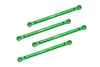 Aluminum 7075 Lower 4-Link Bar Set For Losi 1/18 Mini LMT 4X4 Brushed Monster Truck RTR-LOS01026 Upgrade Parts - Green