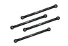 Aluminum 7075 Upper 4-Link Bar Set For Losi 1/18 Mini LMT 4X4 Brushed Monster Truck RTR-LOS01026 Upgrade Parts - Black