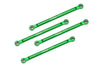 Aluminum 7075 Upper 4-Link Bar Set For Losi 1/18 Mini LMT 4X4 Brushed Monster Truck RTR-LOS01026 Upgrade Parts - Green