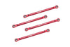 Aluminum 7075 Upper 4-Link Bar Set For Losi 1/18 Mini LMT 4X4 Brushed Monster Truck RTR-LOS01026 Upgrade Parts - Red