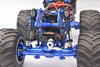 Aluminum 6061 Front Or Rear Shocks For Losi 1/18 Mini LMT 4X4 Brushed Monster Truck RTR-LOS01026 Upgrade Parts - Blue