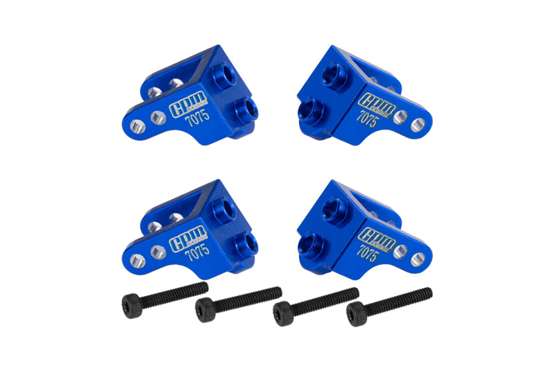 Aluminum 7075 Upper Shock Mount For Losi 1/18 Mini LMT 4X4 Brushed Monster Truck RTR-LOS01026 Upgrade Parts - Blue