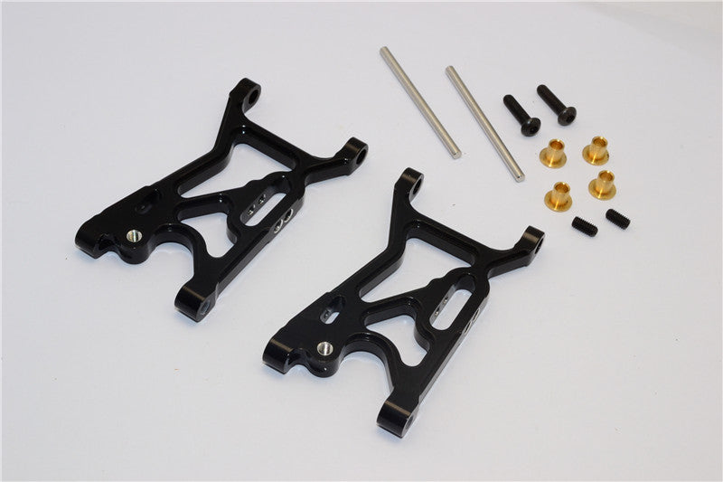 Team Losi Mini 8ight Aluminum Front Suspension Arm - 1Pr Set Black