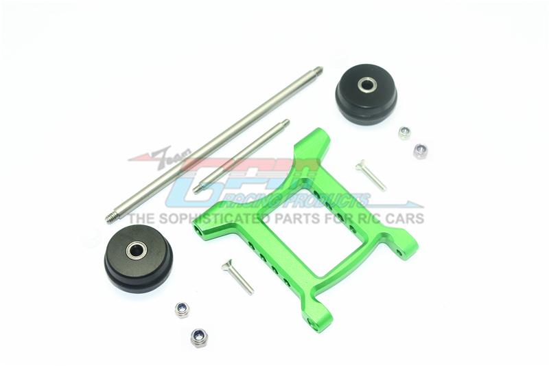 Arrma Big Rock Crew Cab 4X4 BLX Aluminum Rear Adjustable Wheelie - 1 Set Green