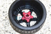 Arrma INFRACTION 6S BLX Aluminum Wheel Hex (+6mm) + Wheel Lock - 4Pc Set Gray Silver