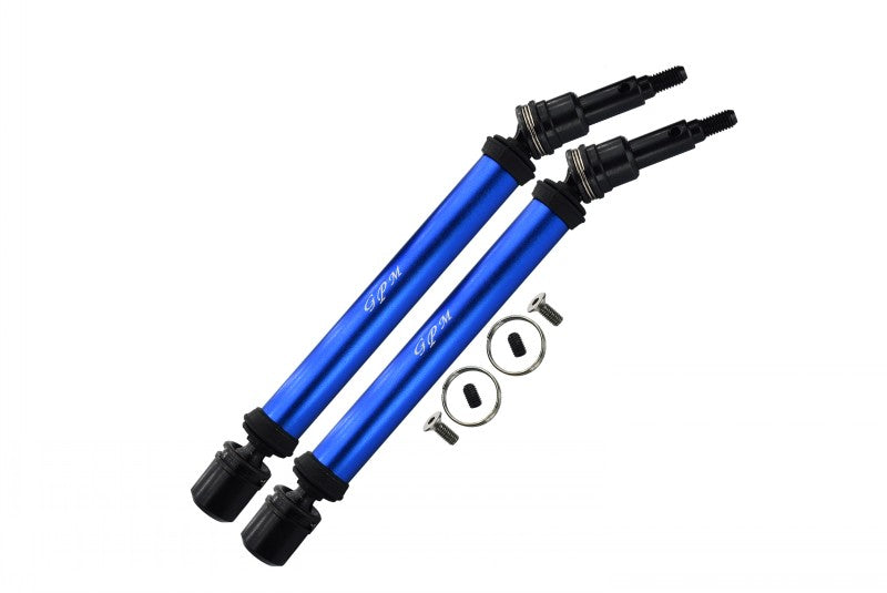 Arrma 1/10 KRATON 4S BLX Harden Steel+Aluminum Front Or Rear Adjustable CVD Drive Shaft - 2Pc Set Blue