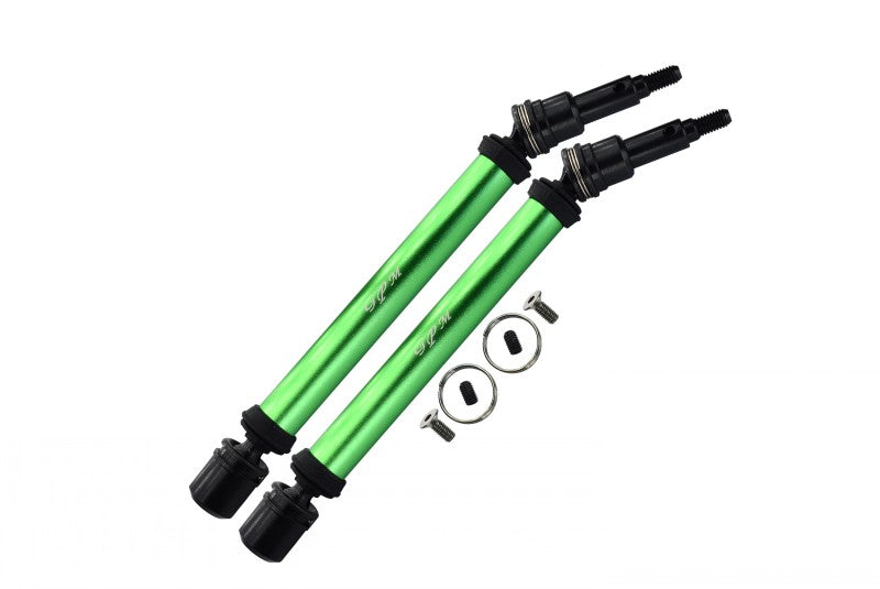 Arrma 1/10 KRATON 4S BLX Harden Steel+Aluminum Front Or Rear Adjustable CVD Drive Shaft - 2Pc Set Green