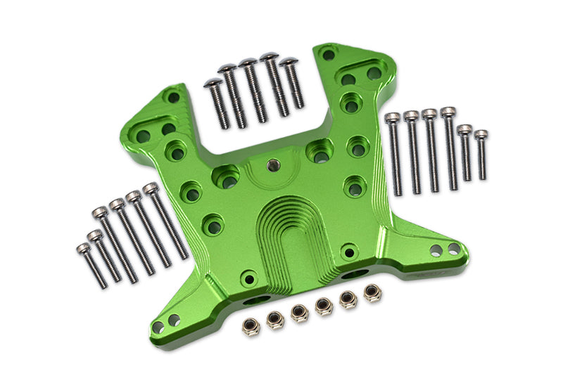 Aluminum Rear Shock Mount For Arrma 1:5 KRATON 8S BLX / OUTCAST 8S BLX / KRATON EXB Roller - 1 Set Green