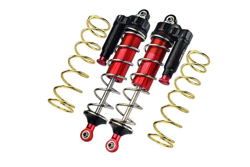 Arrma 1:5 KRATON 8S BLX-ARA110002 Aluminum 6061-T6 Front L-Shape Piggy Back (Built-In Piston Spring) Adjustable Spring Dampers 177mm - Red