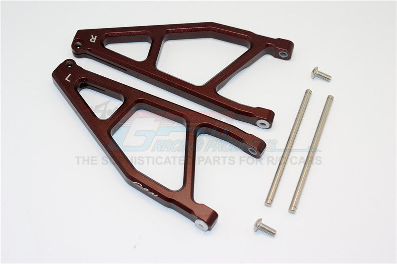 Arrma Nero 6S BLX (AR106009, AR106011) Aluminum Rear Upper Arms -1Pr Brown