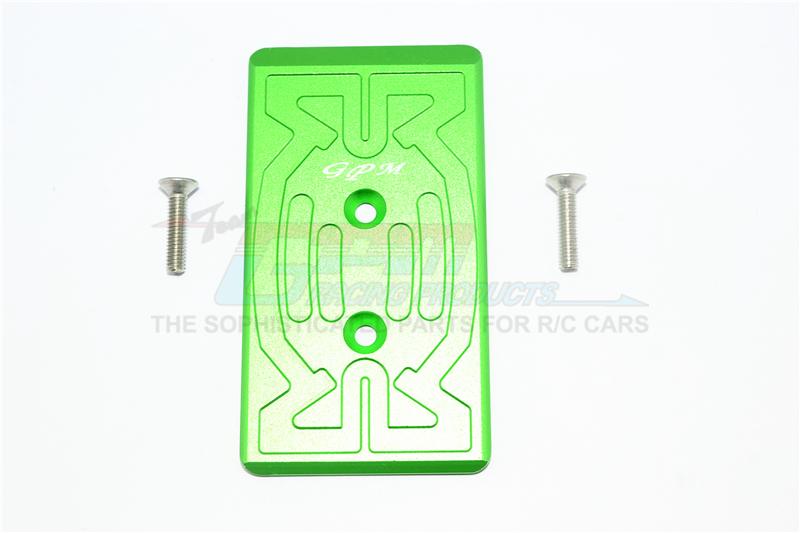 Arrma Nero 6S BLX (AR106009, AR106011) & Fazon 6S BLX (AR106020) Aluminum Rear Chassis Protection Plate - 1Pc Set Green