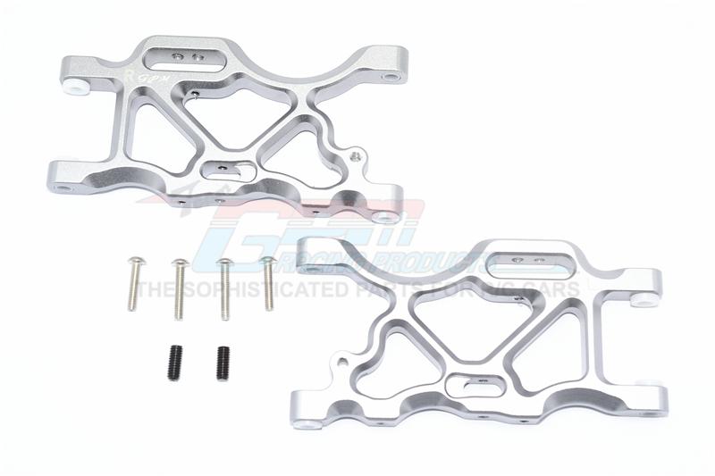 Arrma Senton 6S BLX (AR102654) Aluminum Rear Lower Arms - 1Pr Set Gray Silver