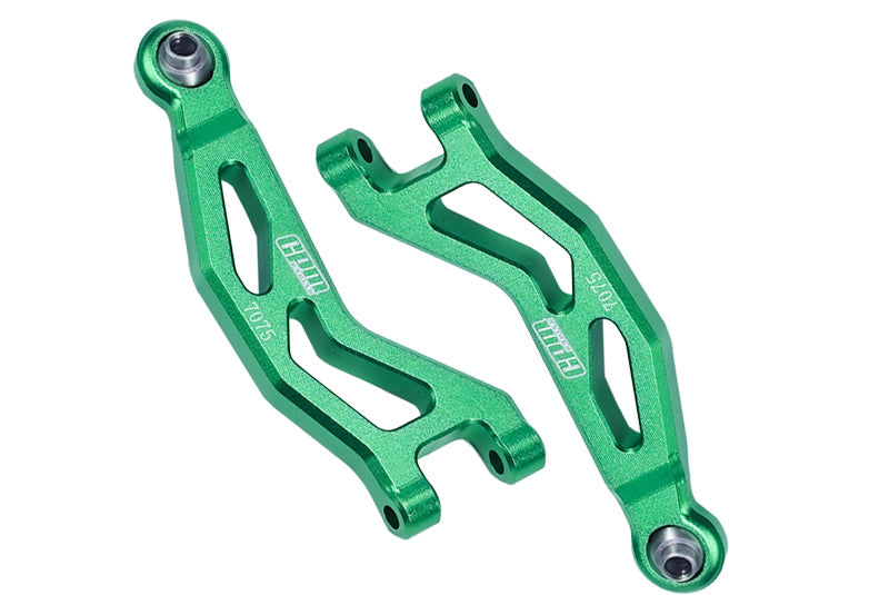 Aluminum 7075 Front Upper Suspension Arms For Arrma 1/18 GRANITE GROM MEGA 380 Brushed 4X4 Monster Truck ARA2102 - Green